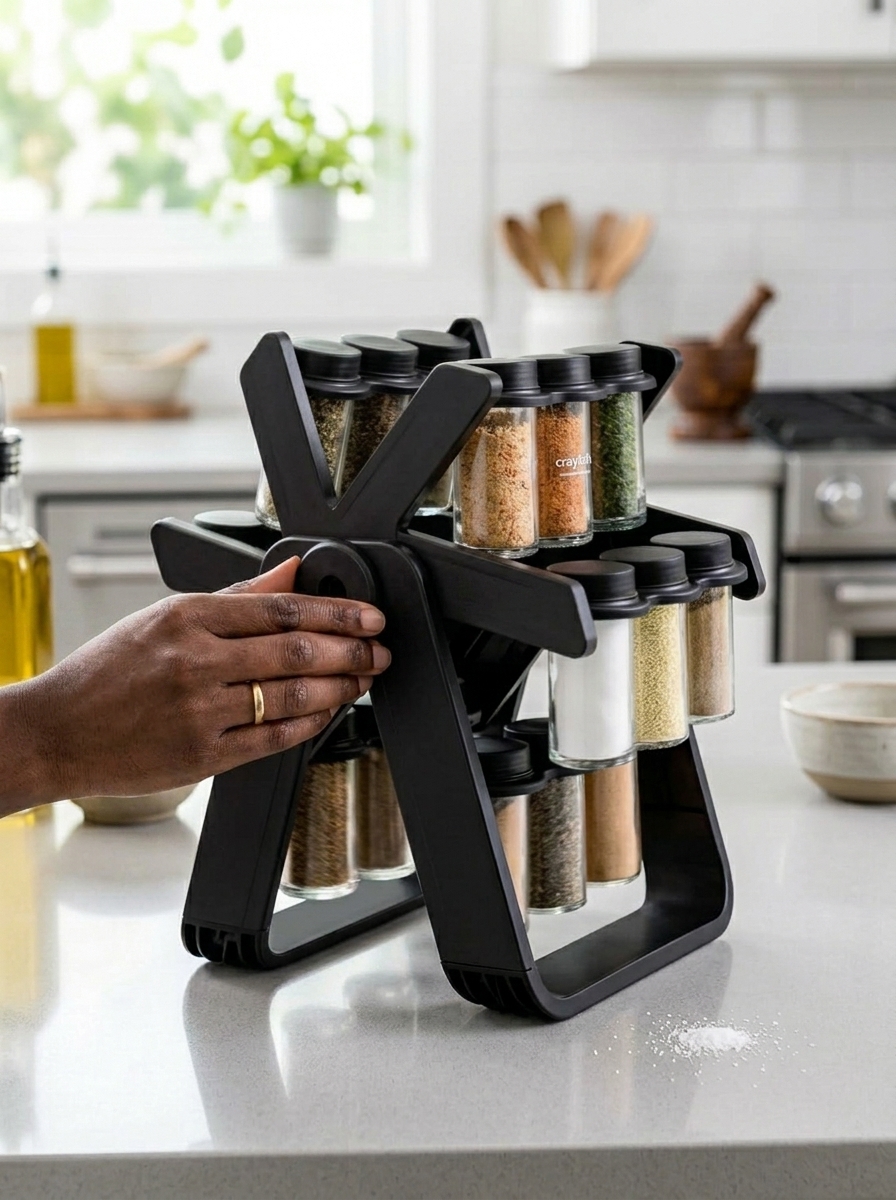 18-Jar Rotating Spice Rack
