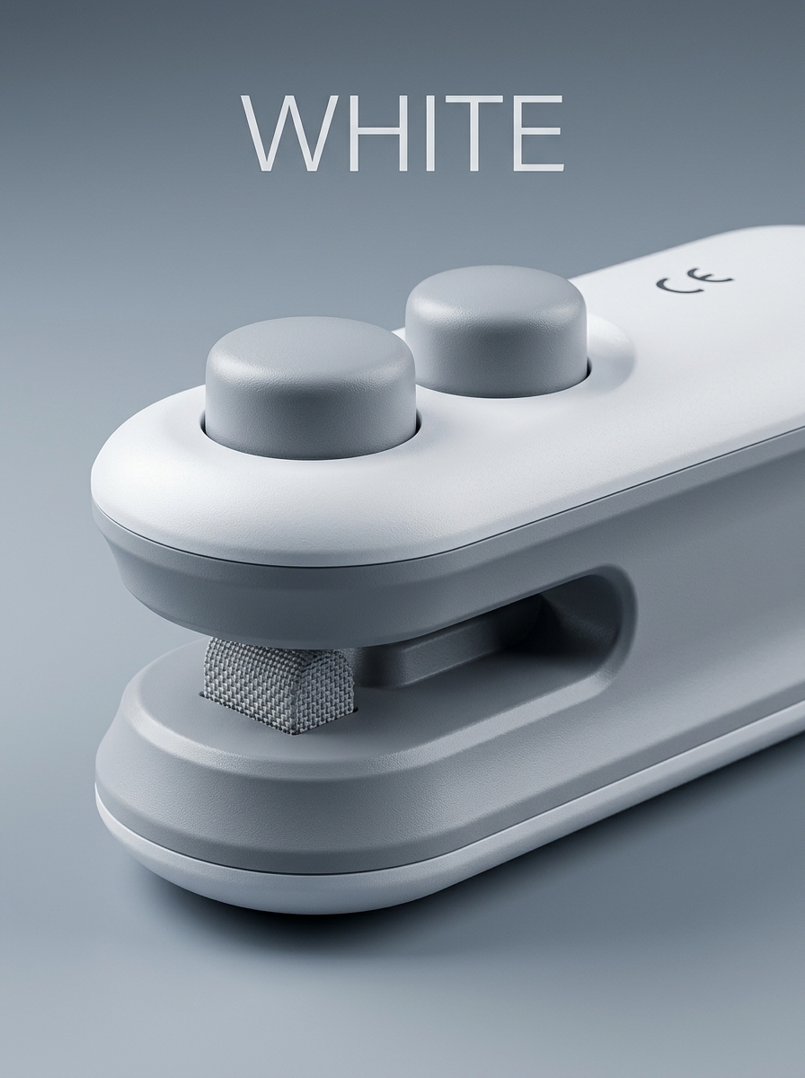 Close up of heat sealer